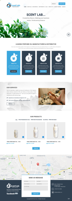 Web Design par pb pour Scent Lab | Design : #20083407