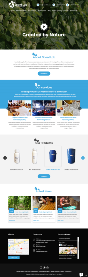 Web Design par pb pour Scent Lab | Design : #20083409