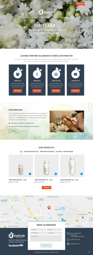 Web Design par pb pour Scent Lab | Design : #20083410