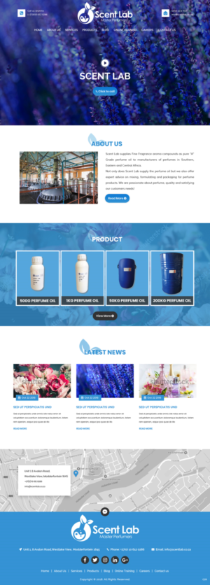 Web Design par pb pour Scent Lab | Design : #20095866