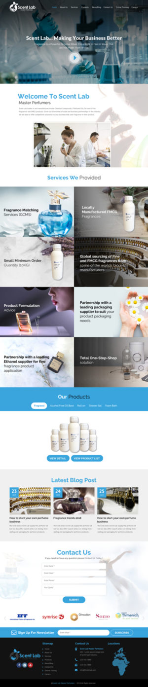 Web Design par rightway pour Scent Lab | Design : #20082869