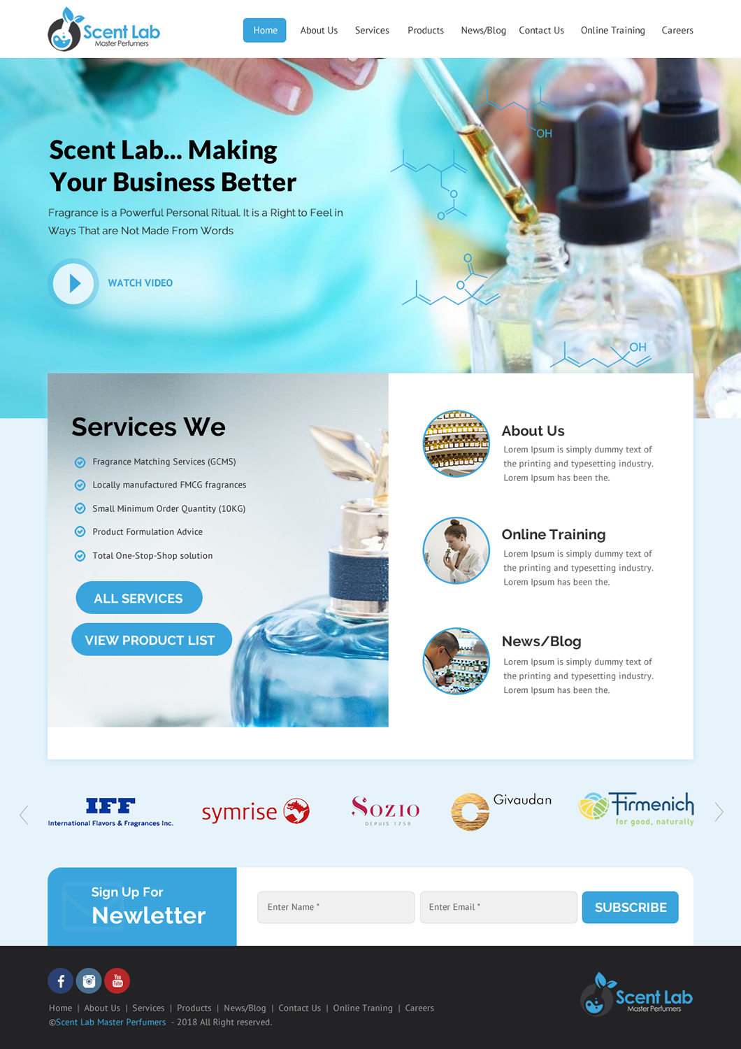 Diseño Web por rightway para Scent Lab | Diseño #20082870