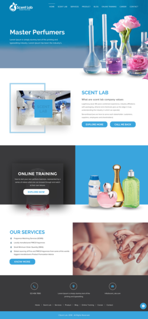 Web Design par rightway pour Scent Lab | Design : #20082871
