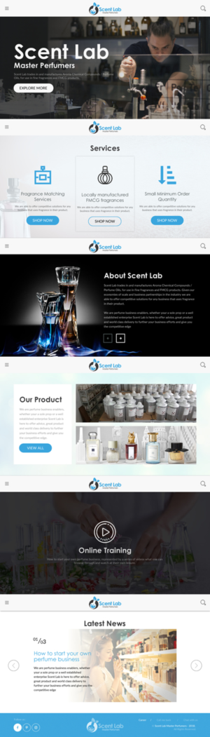 Web Design par rightway pour Scent Lab | Design : #20082873
