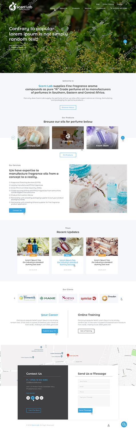 Web Design par Ved Web Services pour Scent Lab | Design #20081563