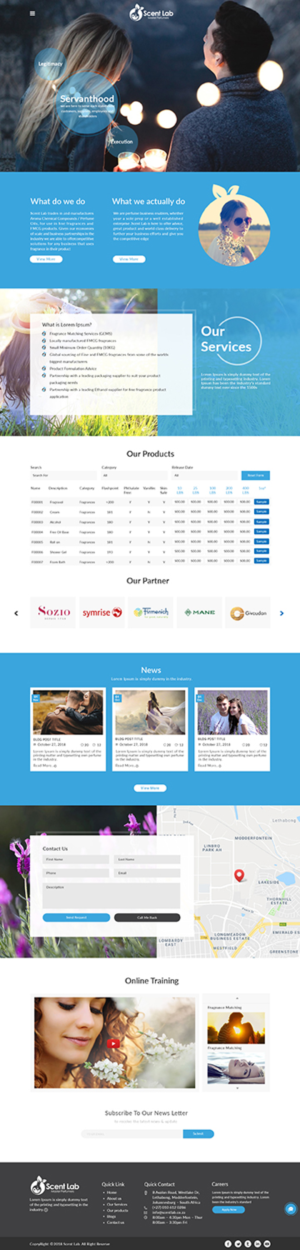 Web Design par bdesigner9 pour Scent Lab | Design : #20121375