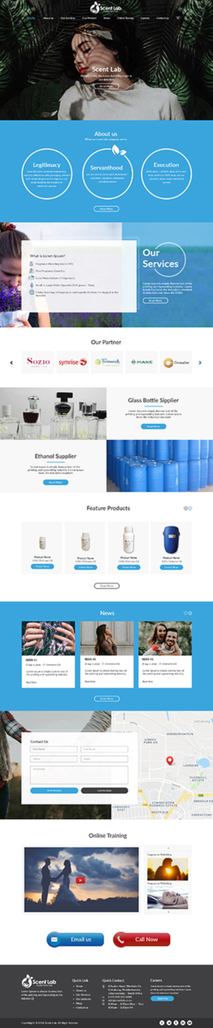 Diseño Web por bdesigner9 para Scent Lab | Diseño #20138916