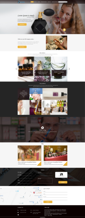 Diseño Web por Whipple Web Design para Scent Lab | Diseño #20111852