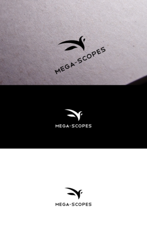 It needs to say MEGA-SCOPES.....they also have a version that is spelled M3GA-SCOPES | Logo Design by logo_s