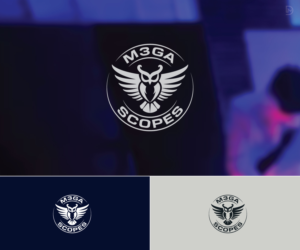 It needs to say MEGA-SCOPES.....they also have a version that is spelled M3GA-SCOPES | Logo-Design von D_Mantra