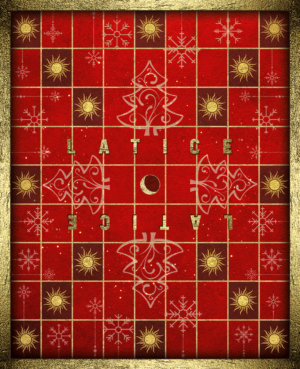 Christmas Latice Board Game (board and card design) | Graphic Design by kaatem