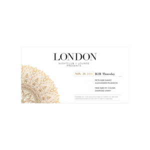 London Nightclub Flyer (Updated)  | Facebook-Design von senja