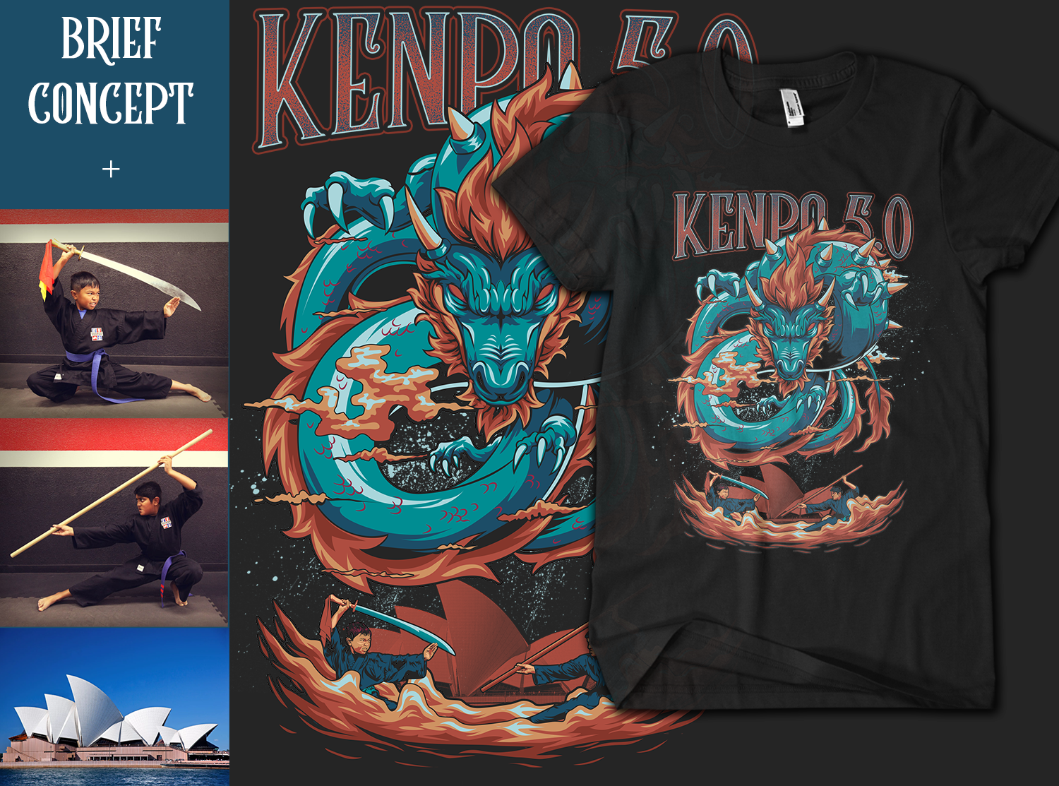 T-shirt Design by WAGUM Studio for Achieve Martial Arts | Design #20089845