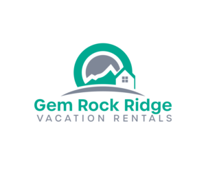 Gem Rock Ridge Vacation Rentals   tag line The Gem of the Mountains | Logo Design by LOHGOH