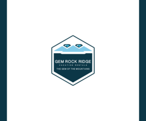 Gem Rock Ridge Vacation Rentals   tag line The Gem of the Mountains | Logo Design by GRAPHICS DRIVE