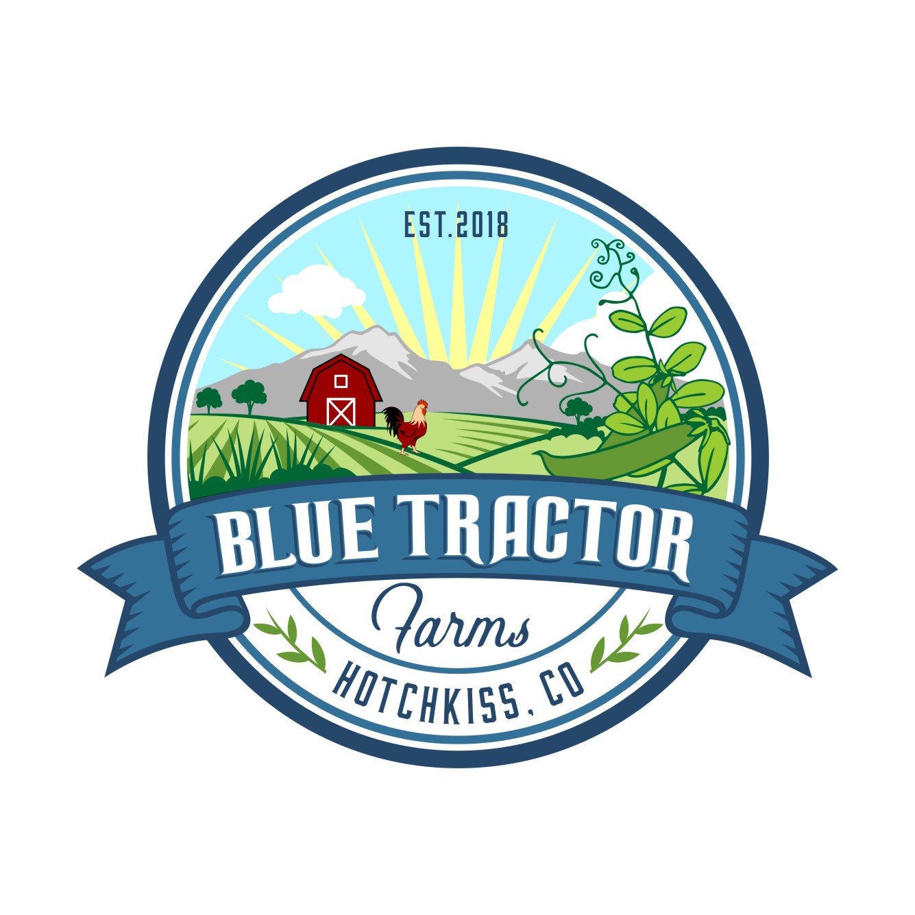 Diseño de Logo por ddnsycrowd para Blue Tractor Farms | Diseño #20143714