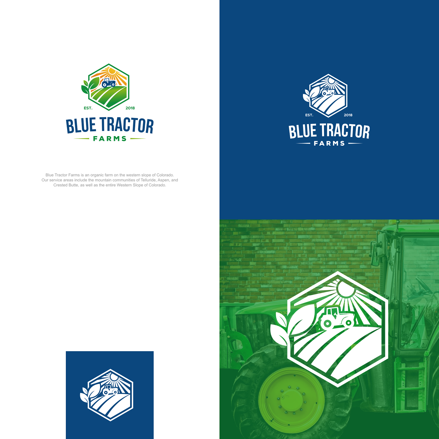 Diseño de Logo por alitjuara para Blue Tractor Farms | Diseño #20154966