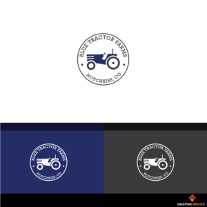 Blue Tractor Farms -  Hotchkiss, Co  | Logo Design by Graphic Bricks