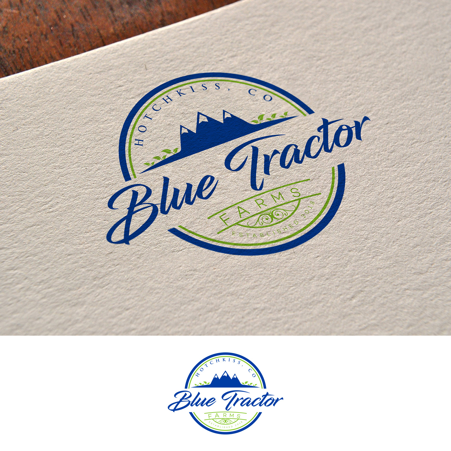 Logo Design by DesignDUO for Blue Tractor Farms | Design #20156586