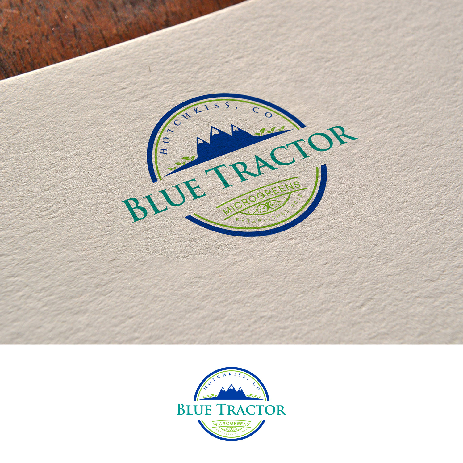 Logo Design by DesignDUO for Blue Tractor Farms | Design #20165503