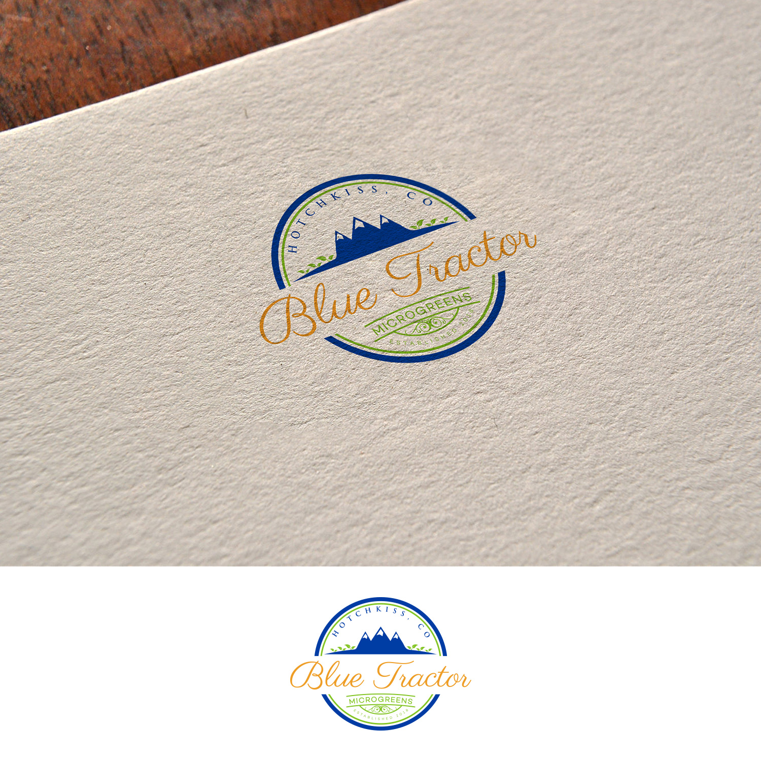 Logo Design by DesignDUO for Blue Tractor Farms | Design #20165504