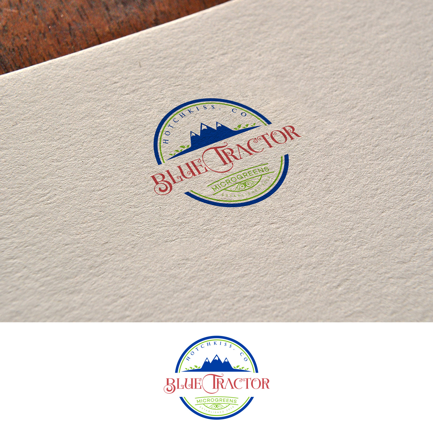 Logo-Design von DesignDUO für Blue Tractor Farms | Design #20165506