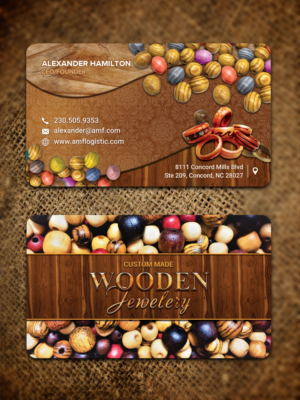 wooden jewelry - Perlenketten | Design de Carte de Visite par Sandaruwan