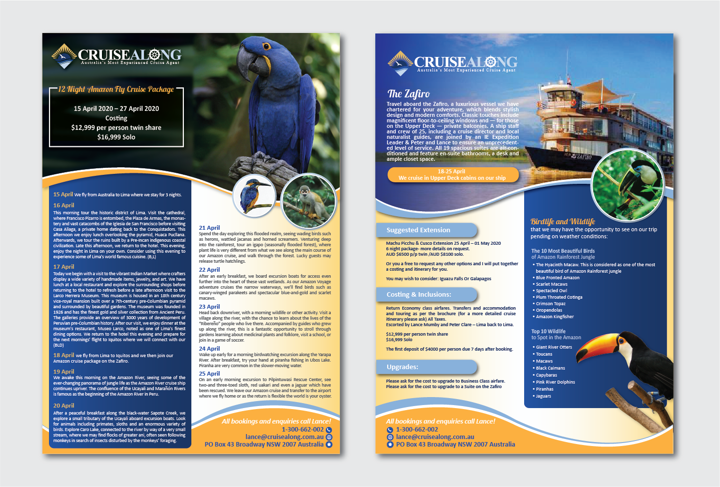 Diseño de Flyer por Alexandar para CruiseAlong Pty Ltd | Diseño: #20132712