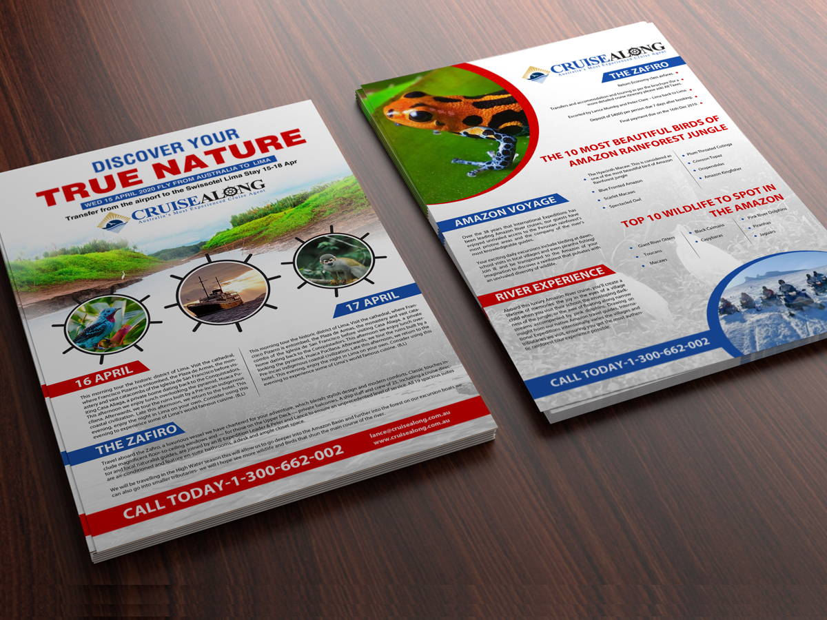 Flyer Design by LAXMI DESIGNHUB for CruiseAlong Pty Ltd | Design #20147900