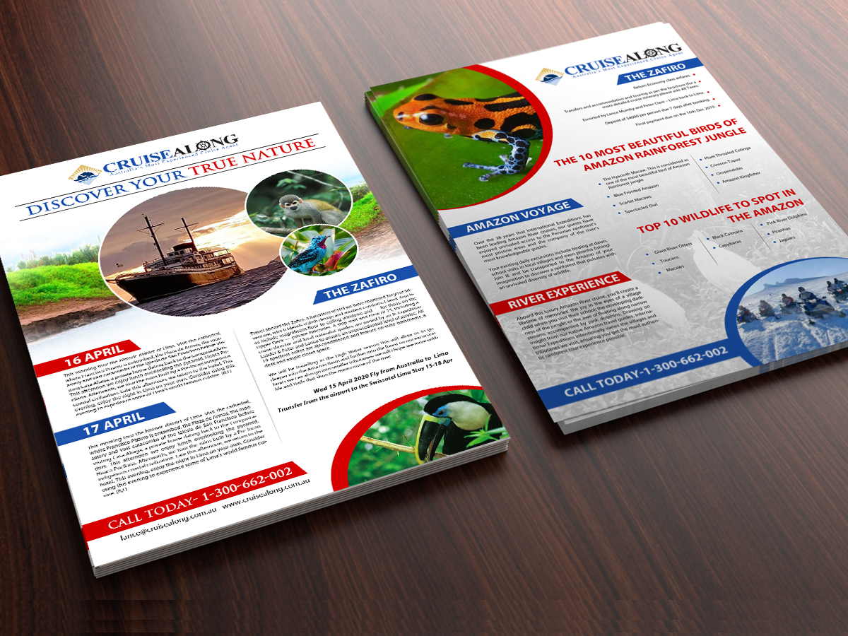 Flyer Design by LAXMI DESIGNHUB for CruiseAlong Pty Ltd | Design #20147912