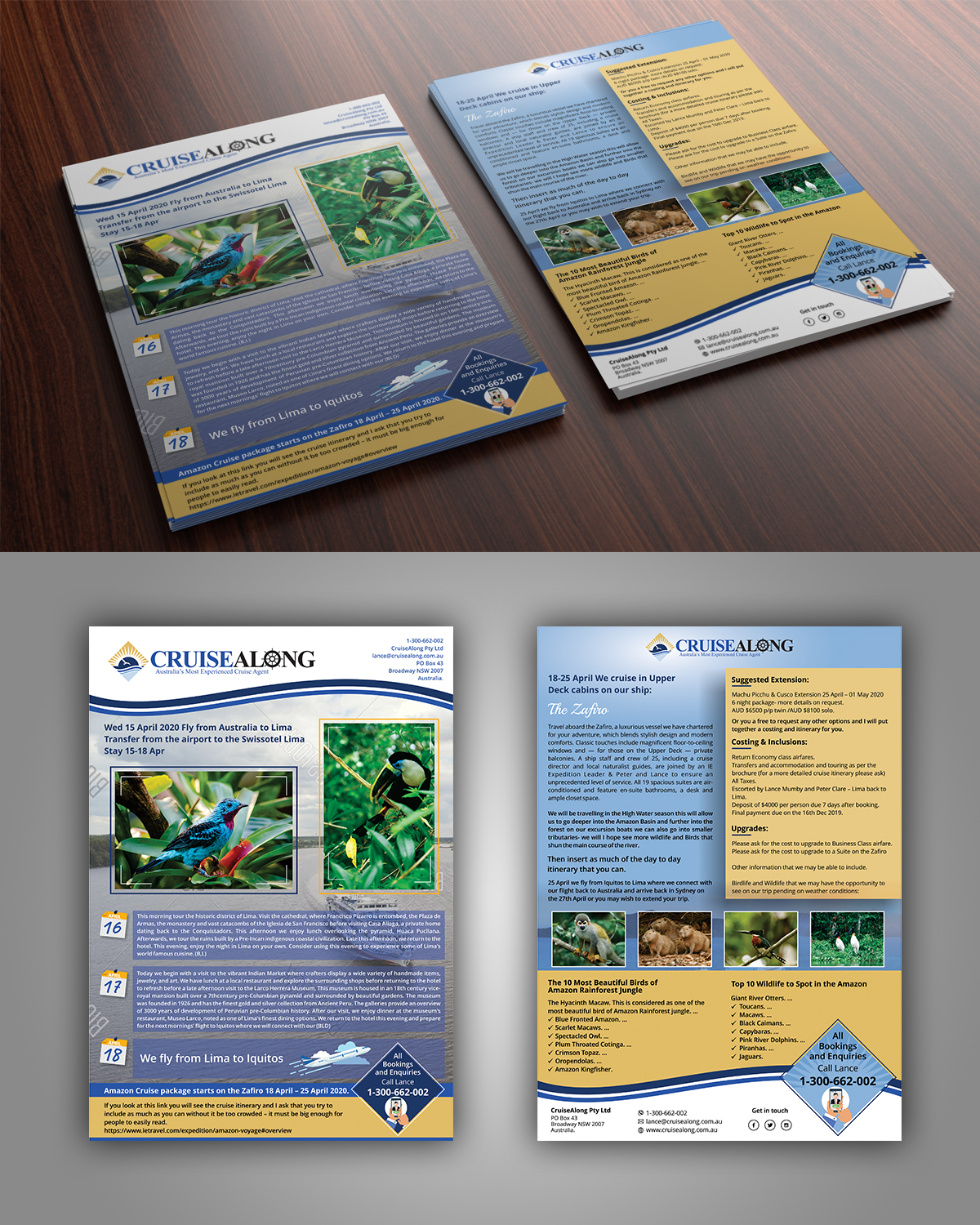 Flyer Design by ecorokerz for CruiseAlong Pty Ltd | Design #20109099