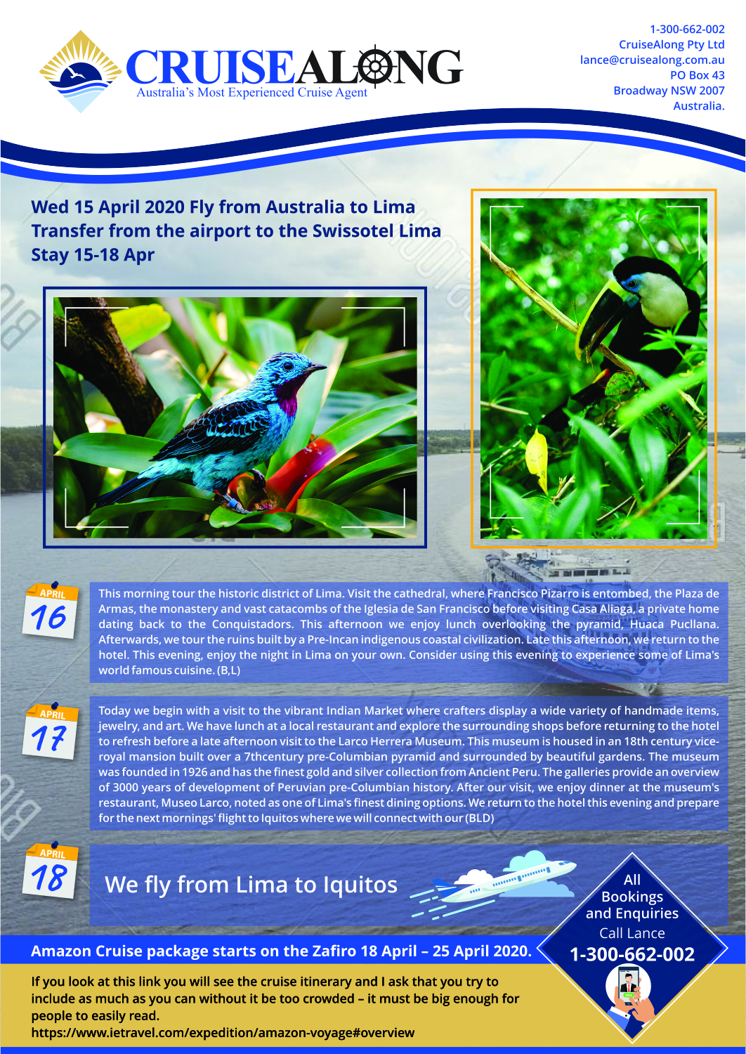 Flyer Design by ecorokerz for CruiseAlong Pty Ltd | Design #20115189