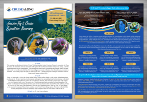 Amazon Fly/Cruise Expedition Cruise Package. | Flyer-Design von TSU Creations