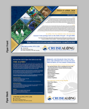 Amazon Fly/Cruise Expedition Cruise Package. | Diseño de Flyer por SAI DESIGNS