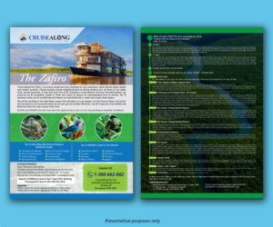 Amazon Fly/Cruise Expedition Cruise Package. | Diseño de Flyer por JanuXart
