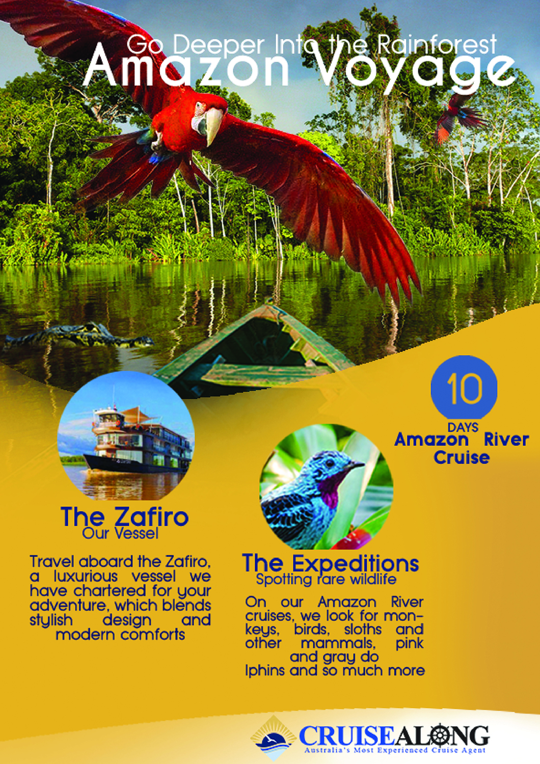 Flyer Design by DariaB for CruiseAlong Pty Ltd | Design #20153995