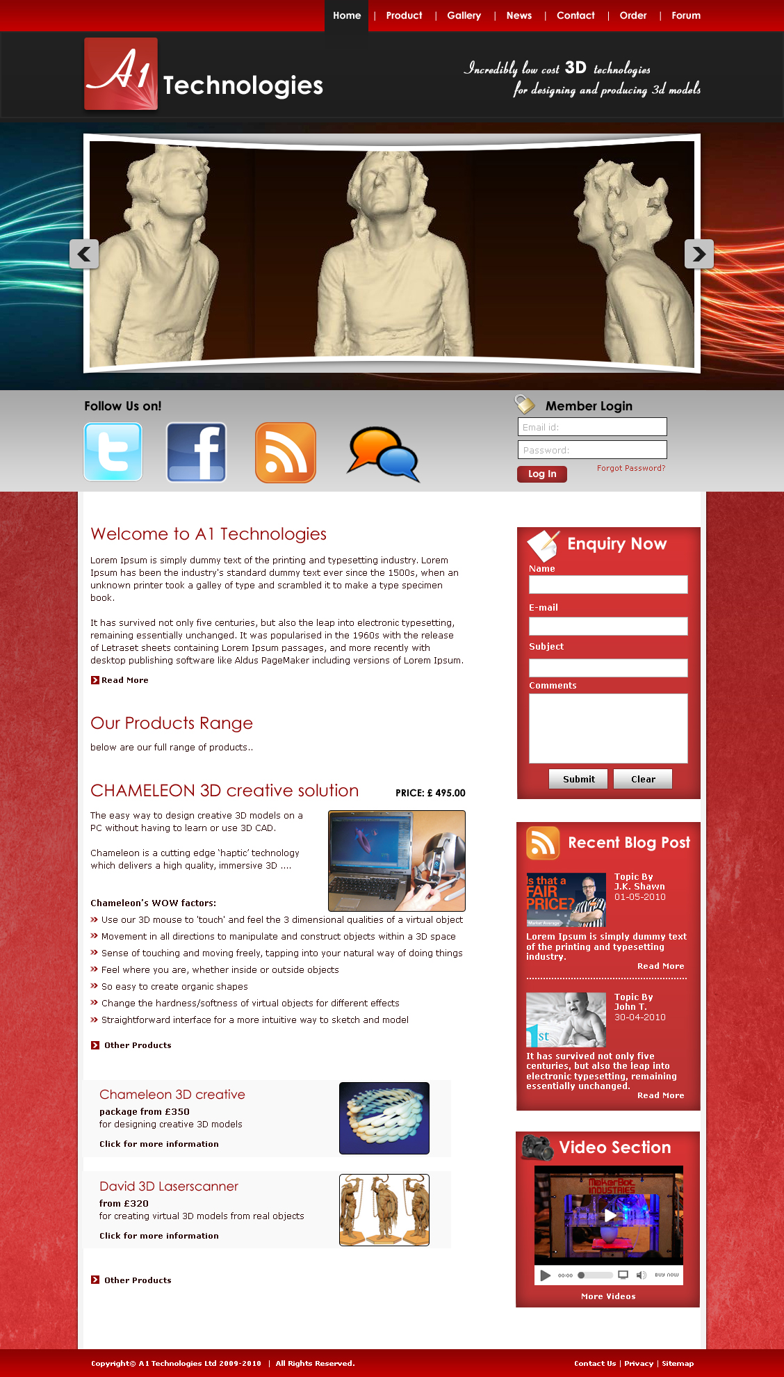 Web Design by LogoDesigns.ae for A1 Technologies Ltd | Design #58122