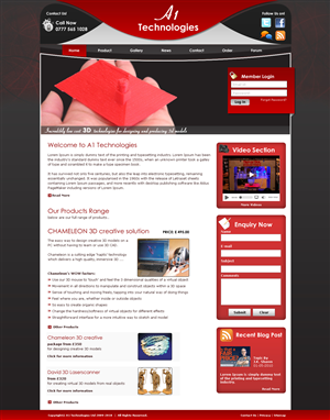 Diseño Web por LogoDesigns.ae para A1 Technologies Ltd | Diseño: #59767