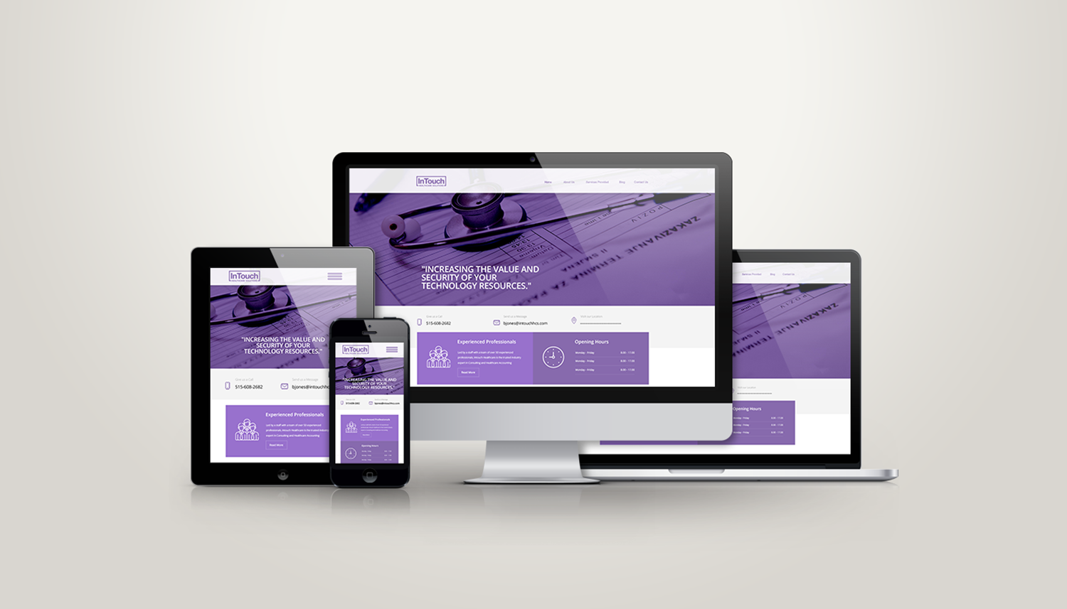 Web Design by Limecom for InTouch Healthcare Solutions | Design #20146969