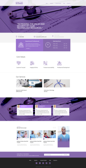 Web Design by Limecom for InTouch Healthcare Solutions | Design: #20147099