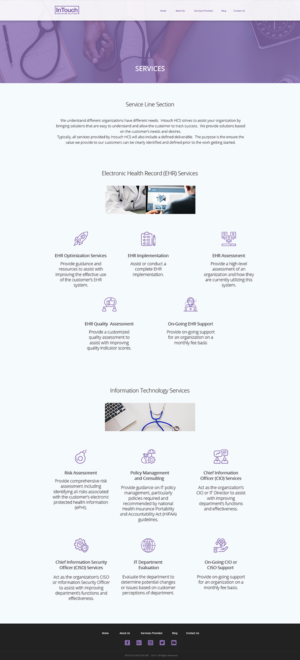 Diseño Web por Limecom para InTouch Healthcare Solutions | Diseño: #20147100