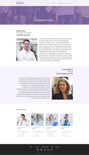 Diseño Web por Limecom para InTouch Healthcare Solutions | Diseño: #20147103