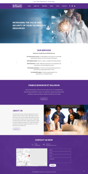 Web Design by pb for InTouch Healthcare Solutions | Design: #20104360