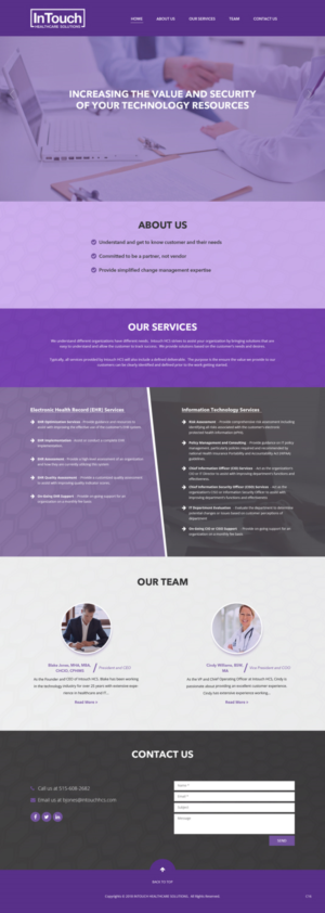 Web Design by pb for InTouch Healthcare Solutions | Design: #20104370