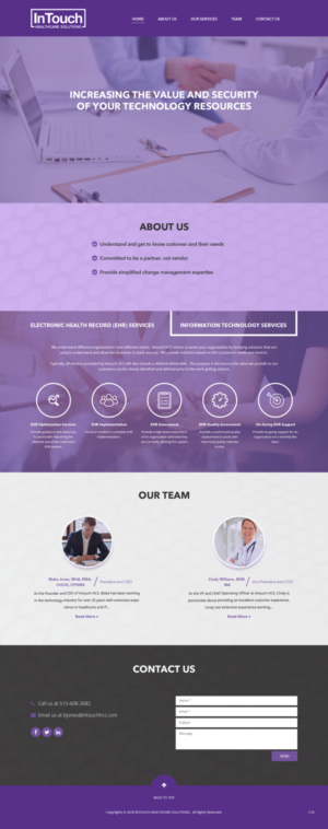 Web Design by pb for InTouch Healthcare Solutions | Design: #20104371