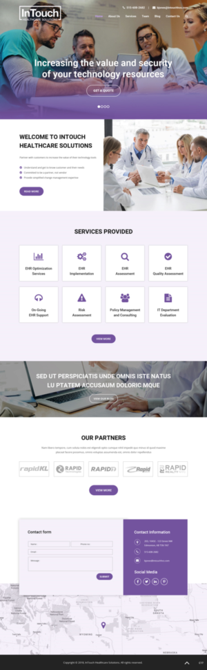 Web Design by pb for InTouch Healthcare Solutions | Design: #20104373