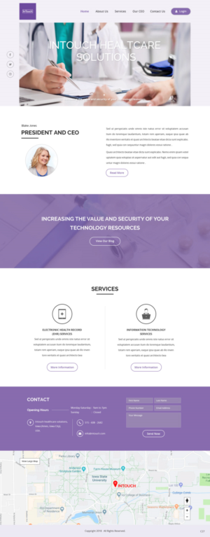 Web Design by pb for InTouch Healthcare Solutions | Design: #20104376