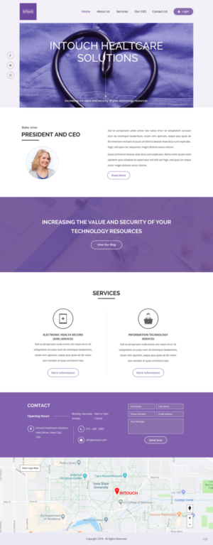 Web Design by pb for InTouch Healthcare Solutions | Design: #20104377
