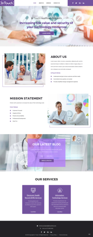 Web Design by pb for InTouch Healthcare Solutions | Design: #20104378