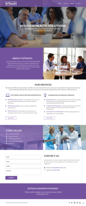 Web Design by pb for InTouch Healthcare Solutions | Design: #20104383